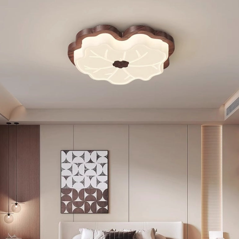 Plafonnier LED en fer acrylique géométrique cercle minimaliste moderne pour chambre 