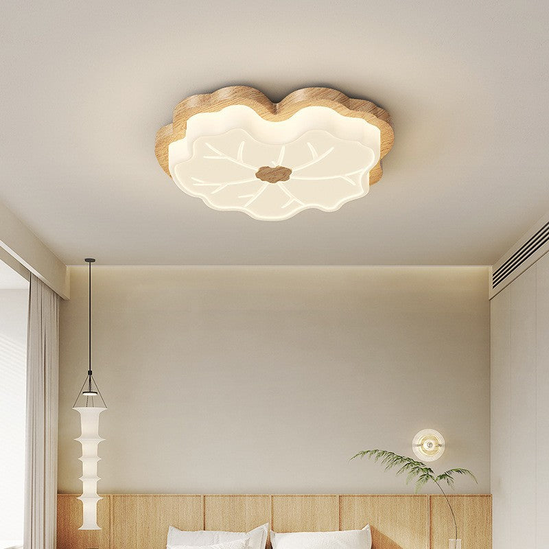 Plafonnier LED en fer acrylique géométrique cercle minimaliste moderne pour chambre 