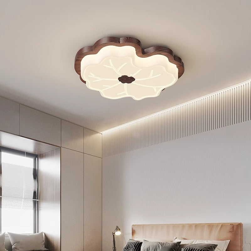 Plafonnier LED en fer acrylique géométrique cercle minimaliste moderne pour chambre 