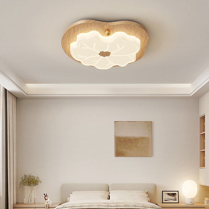 Plafonnier LED en fer acrylique géométrique cercle minimaliste moderne pour chambre 