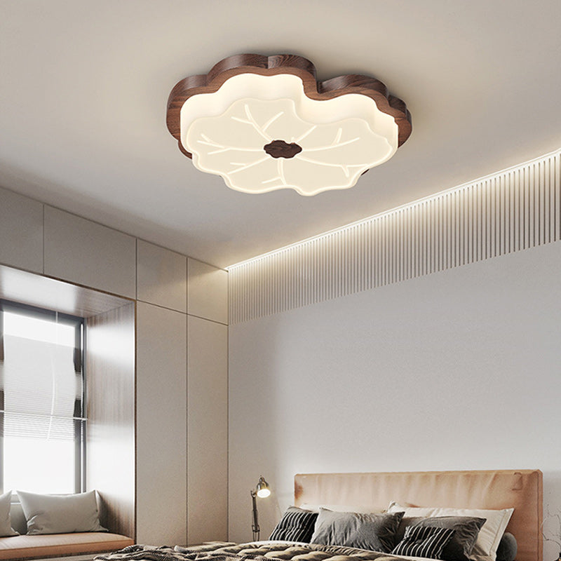 Plafonnier LED en fer acrylique géométrique cercle minimaliste moderne pour chambre 