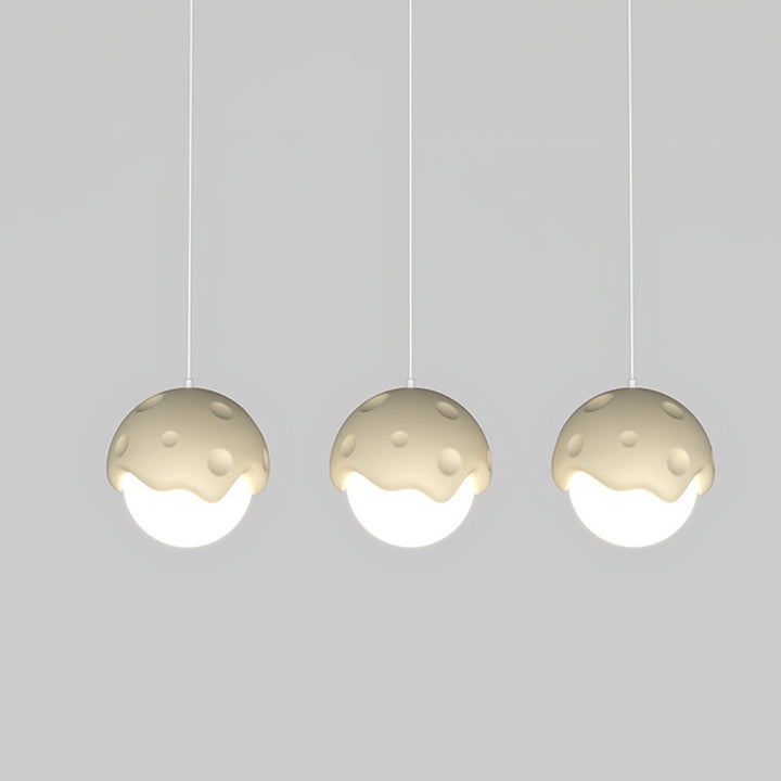 Contemporary Creative Cream Strawberry Resin 1-Light Pendant Light For Living Room