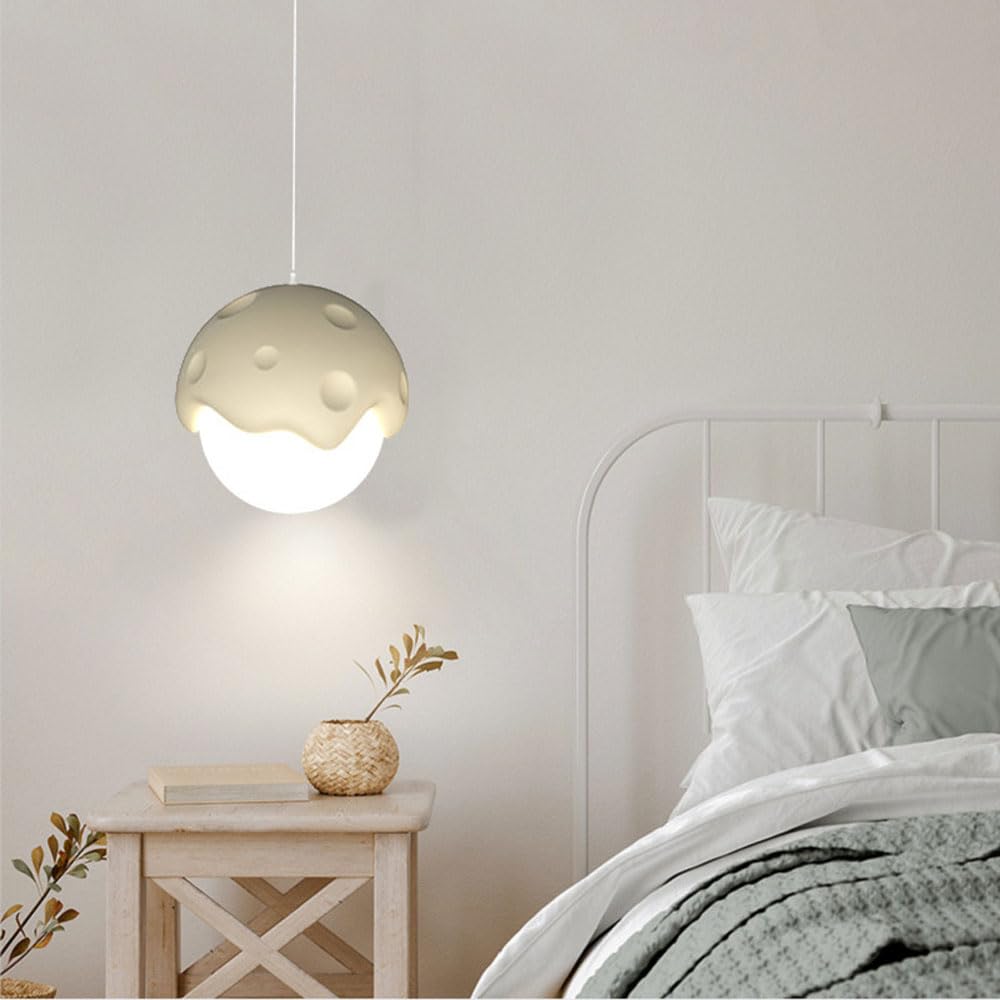 Contemporary Creative Cream Strawberry Resin 1-Light Pendant Light For Living Room