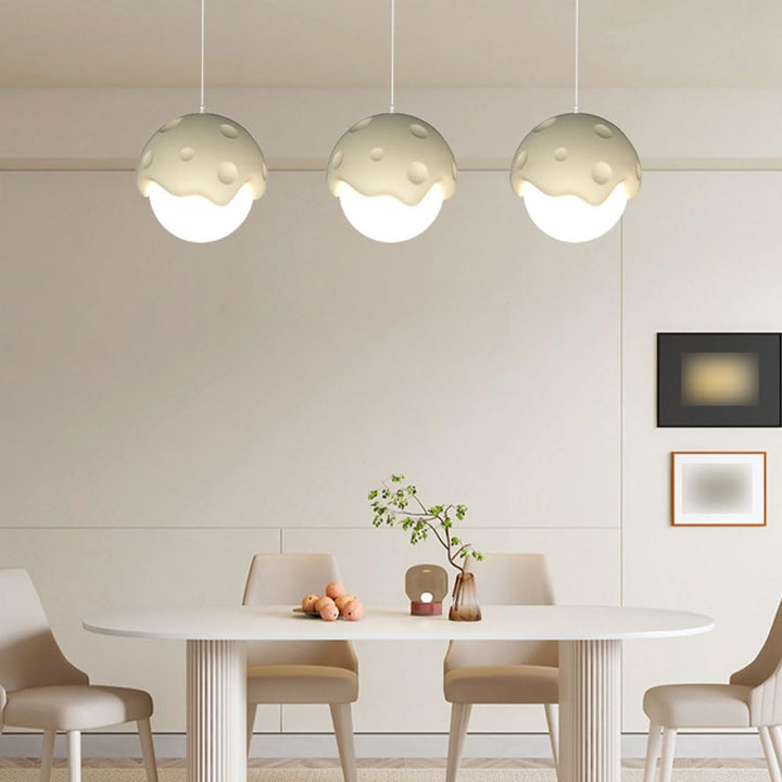 Contemporary Creative Cream Strawberry Resin 1-Light Pendant Light For Living Room