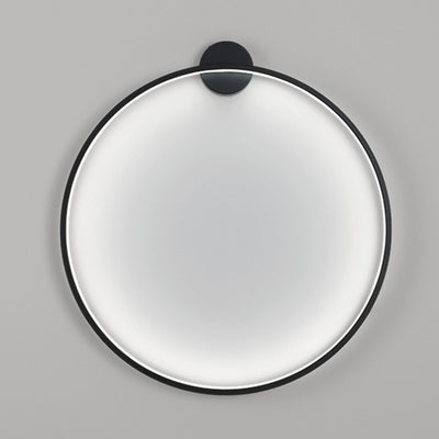 Moderne minimalistische Aluminium-Acryl-Kreisring-LED-Wandleuchte für das Wohnzimmer 