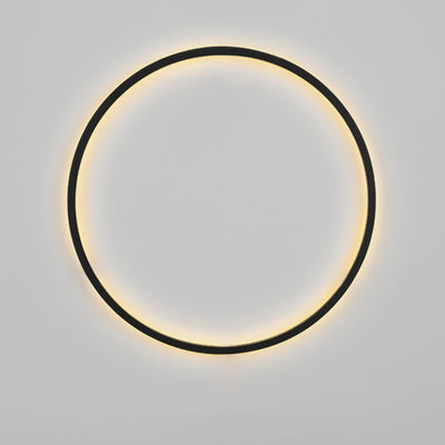 Moderne minimalistische Aluminium-Acryl-Kreisring-LED-Wandleuchte für das Wohnzimmer 