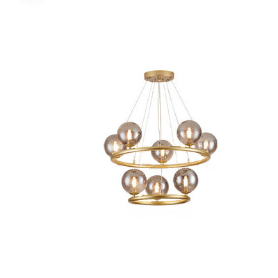 Lámpara de araña contemporánea de simplicidad con marco de hierro y cilindro de madera de caucho de 3 luces para sala de estar 