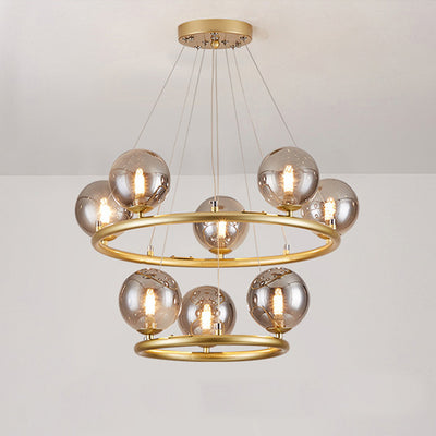 Lámpara de araña contemporánea de simplicidad con marco de hierro y cilindro de madera de caucho de 3 luces para sala de estar 