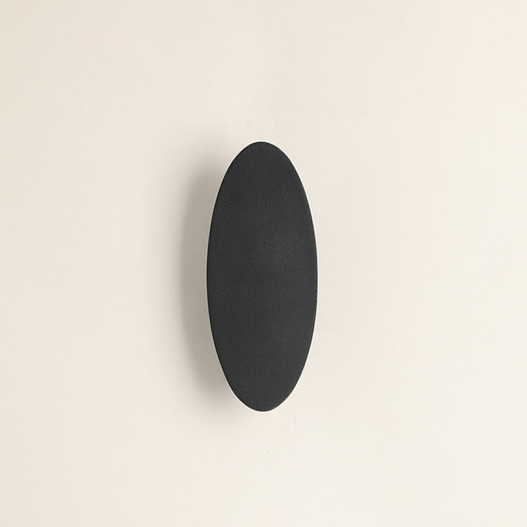 Modern Minimalist Aluminum Elliptical Waterproof LED Wall Sconce Lamp For Outdoor Patio