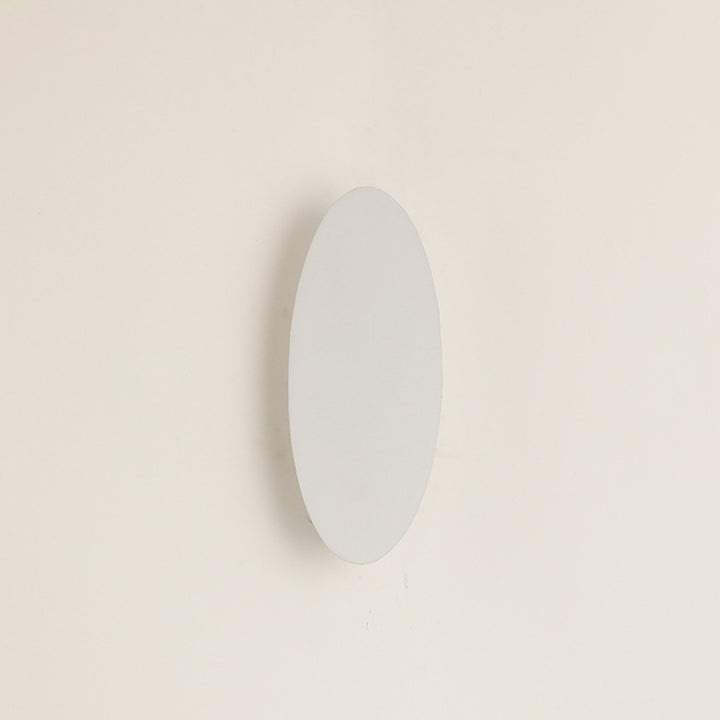 Lampe murale LED étanche elliptique en aluminium minimaliste moderne pour patio extérieur 