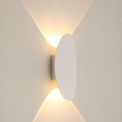 Modern Minimalist Aluminum Elliptical Waterproof LED Wall Sconce Lamp For Outdoor Patio