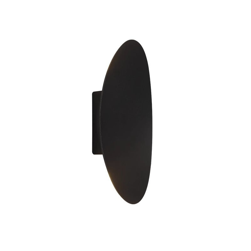 Lampe murale LED étanche elliptique en aluminium minimaliste moderne pour patio extérieur 