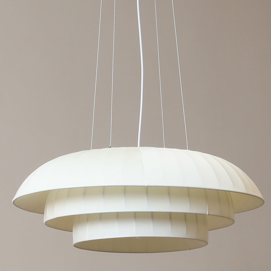 Dôme en tissu de quincaillerie japonaise traditionnelle 1 lumière suspension pour salon 