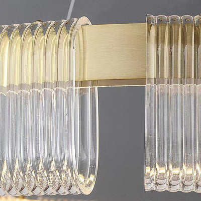 Contemporary Luxury Aluminum Acrylic Circle Ring LED Pendant Light For Bedroom