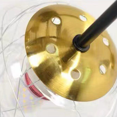 Monture de plafond semi-encastrée à 3 lumières avec abat-jour en verre boule de quincaillerie de simplicité moderne pour salon 