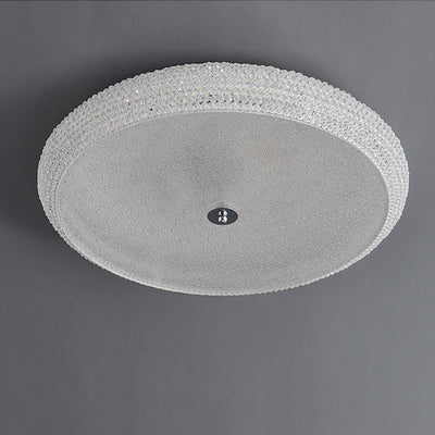 Plafonnier LED en fer acrylique géométrique cercle minimaliste moderne pour chambre 