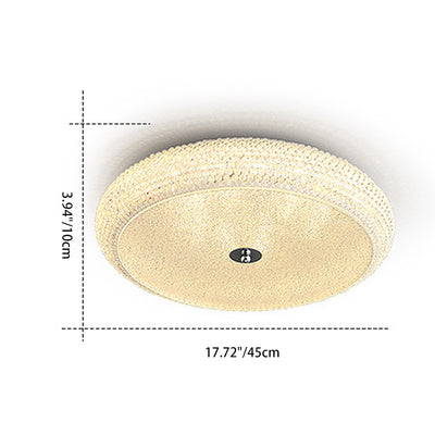 Plafonnier LED en fer acrylique géométrique cercle minimaliste moderne pour chambre 