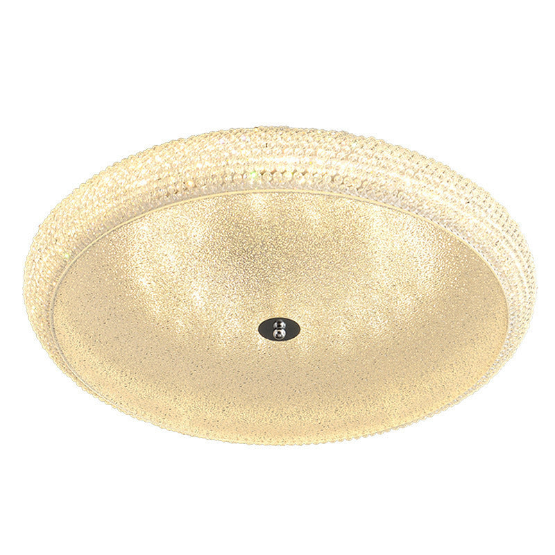 Plafonnier LED en fer acrylique géométrique cercle minimaliste moderne pour chambre 