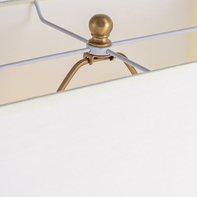 Pantalla cilíndrica de tela china tradicional de hierro acrílico con 1 luz para lámpara de mesa para dormitorio 