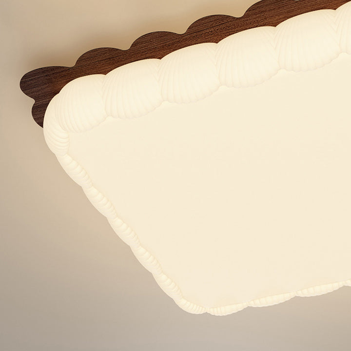 Zeitgenössische Einfachheit Eisen Acryl Geometrie Runde LED-Deckenleuchte für Schlafzimmer 