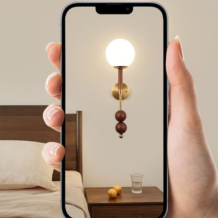 Applique murale 1 lumière avec matériel d'abat-jour en verre traditionnel français pour salon 