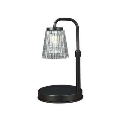 Moderne Einfachheit Eisen Glas Zylinderschirm 1-Licht Schmelzendes Wachs Tischlampe für Schlafzimmer 