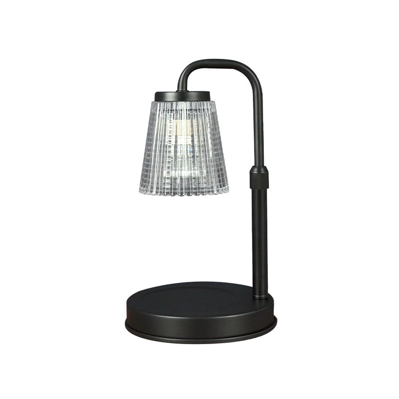 Moderne Einfachheit Eisen Glas Zylinderschirm 1-Licht Schmelzendes Wachs Tischlampe für Schlafzimmer 