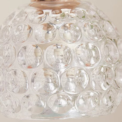 Lámpara de mesa de cera derretida de 1 luz con pantalla de globo de vidrio para barco de simplicidad contemporánea para dormitorio 
