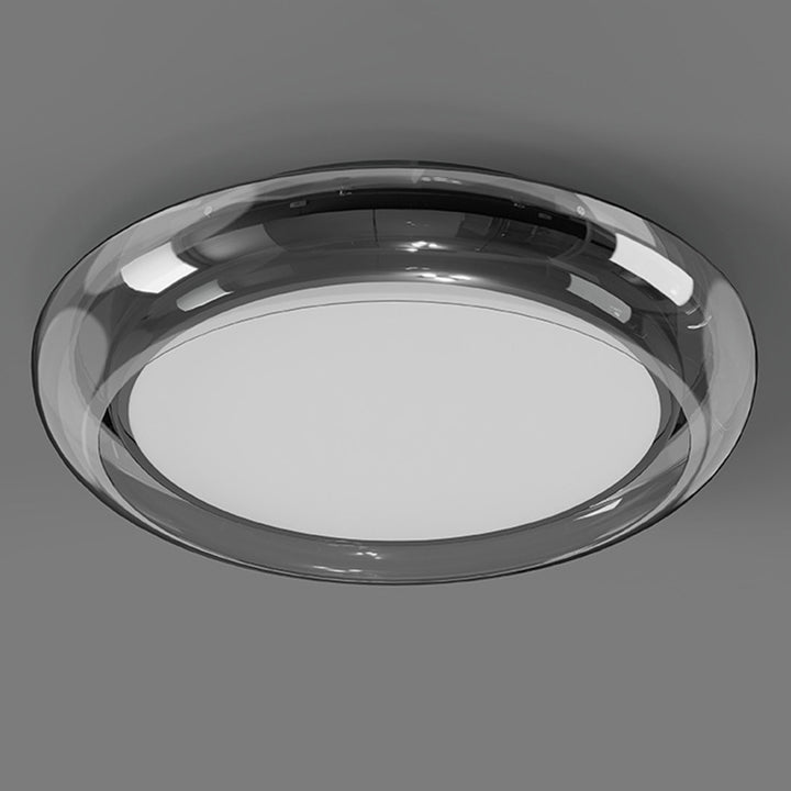 Lumière de plafond moderne minimaliste en acrylique géométrique cercle LED pour salon 