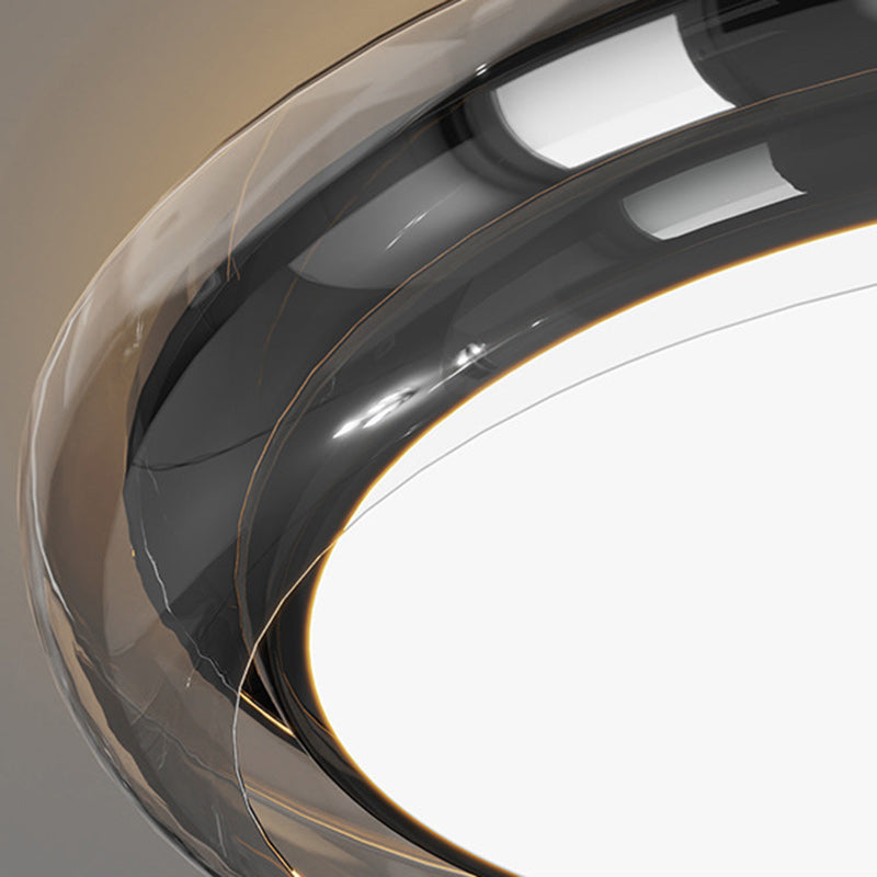 Moderne minimalistische Hardware Acryl Geometrie Kreis LED Deckenleuchte für Wohnzimmer 