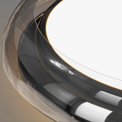 Moderne minimalistische Hardware Acryl Geometrie Kreis LED Deckenleuchte für Wohnzimmer 