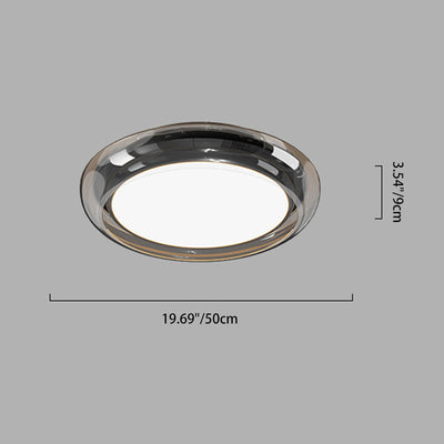 Moderne minimalistische Hardware Acryl Geometrie Kreis LED Deckenleuchte für Wohnzimmer 