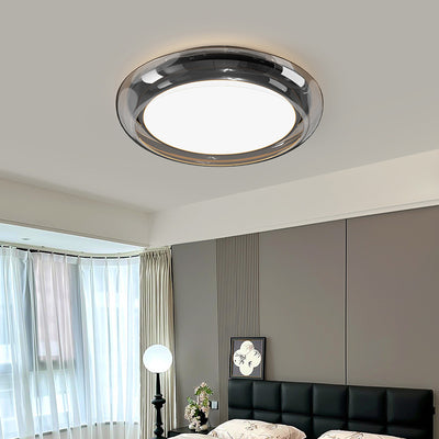 Moderne minimalistische Hardware Acryl Geometrie Kreis LED Deckenleuchte für Wohnzimmer 