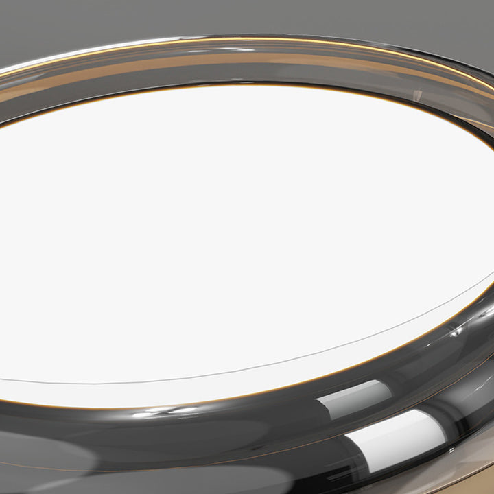 Lumière de plafond moderne minimaliste en acrylique géométrique cercle LED pour salon 