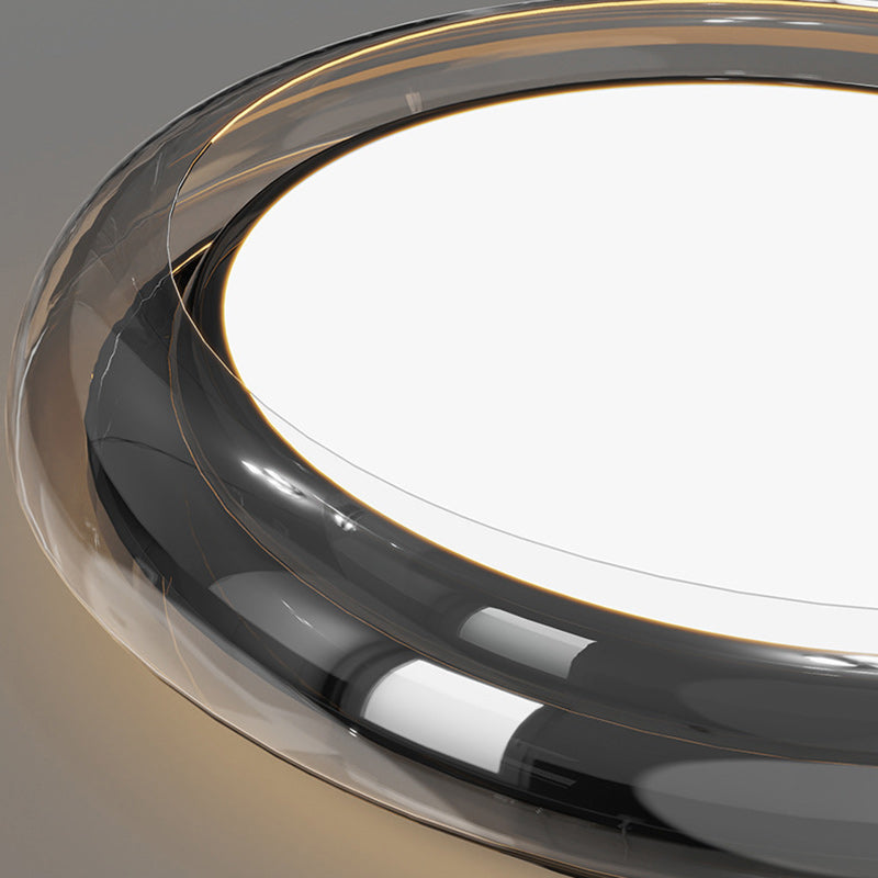 Lumière de plafond moderne minimaliste en acrylique géométrique cercle LED pour salon 