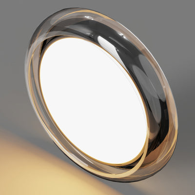 Moderne minimalistische Hardware Acryl Geometrie Kreis LED Deckenleuchte für Wohnzimmer 