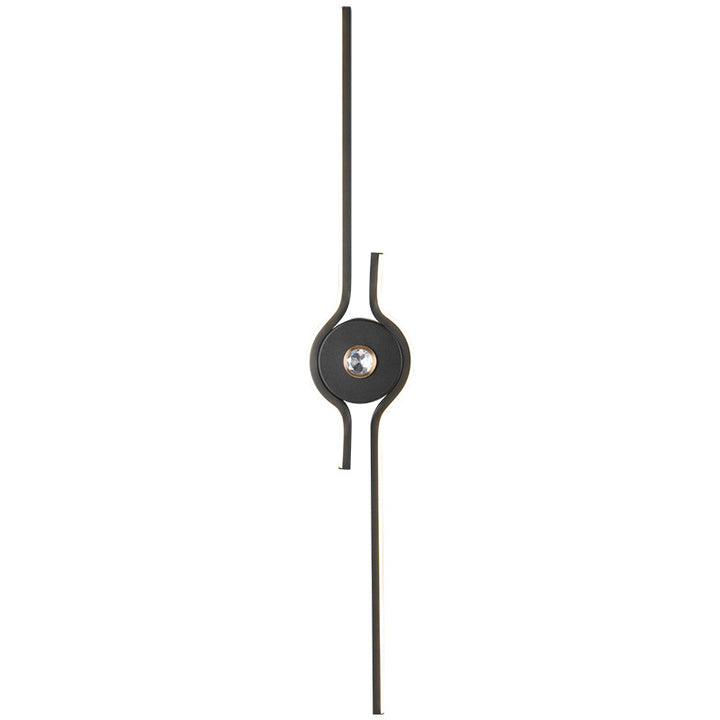 Modern Minimalist Aluminum Iron Long Strip LED Wall Sconce Lamp For Living Room