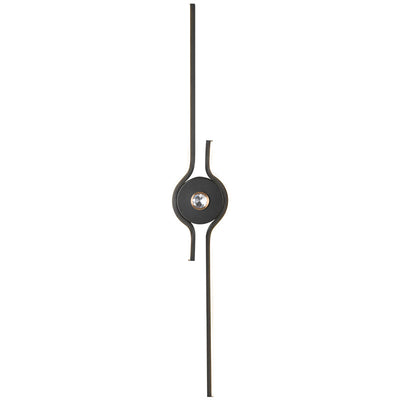 Moderne minimalistische Aluminium-Eisen-Langstreifen-LED-Wandleuchte für das Wohnzimmer 