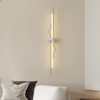 Modern Minimalist Corrugated Acrylic Iron LED Wall Sconce Lamp For Living Room