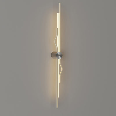 Modern Minimalist Corrugated Acrylic Iron LED Wall Sconce Lamp For Living Room