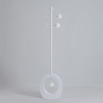 Lampadaire contemporain nordique coloré en forme de pain de sucre rond en fer et verre avec 1 lumière pour salon 