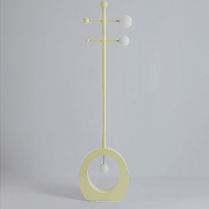 Contemporary Creative Cartoon Violin Iron Glass 3-Light Standing Floor Lamp For Living Room