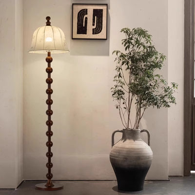 Traditionelle japanische Zylinder-Stehlampe mit Rattan-Flechtwerk und einem Licht für das Wohnzimmer 