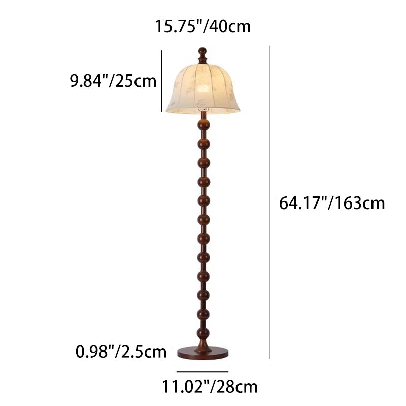Traditionelle japanische Zylinder-Stehlampe mit Rattan-Flechtwerk und einem Licht für das Wohnzimmer 