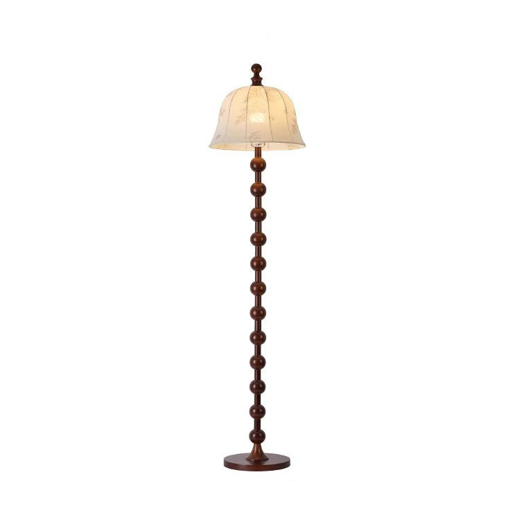 Traditionelle japanische Zylinder-Stehlampe mit Rattan-Flechtwerk und einem Licht für das Wohnzimmer 