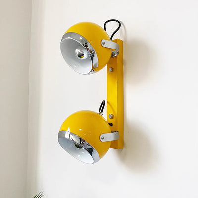 Contemporary Scandinavian Adjustable Iron Spherical Shade 1/2/3-Light Wall Sconce Lamp For Living Room