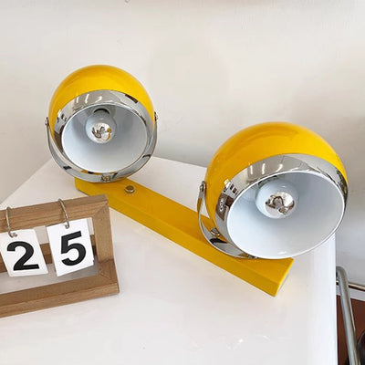 Contemporary Scandinavian Adjustable Iron Spherical Shade 1/2/3-Light Wall Sconce Lamp For Living Room