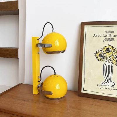 Contemporary Scandinavian Adjustable Iron Spherical Shade 1/2/3-Light Wall Sconce Lamp For Living Room