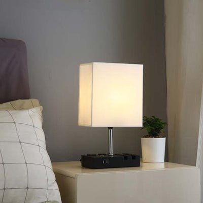Lampe de table LED en forme de champignon rechargeable USB créative contemporaine pour chambre à coucher 