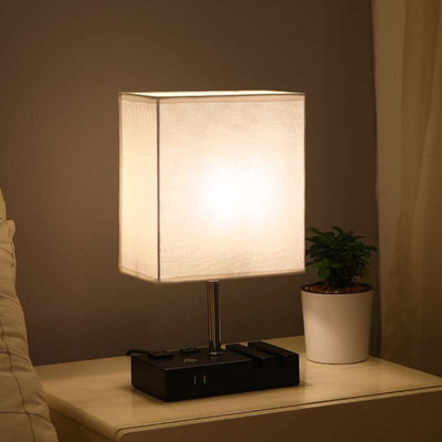 Lampe de table LED en forme de champignon rechargeable USB créative contemporaine pour chambre à coucher 